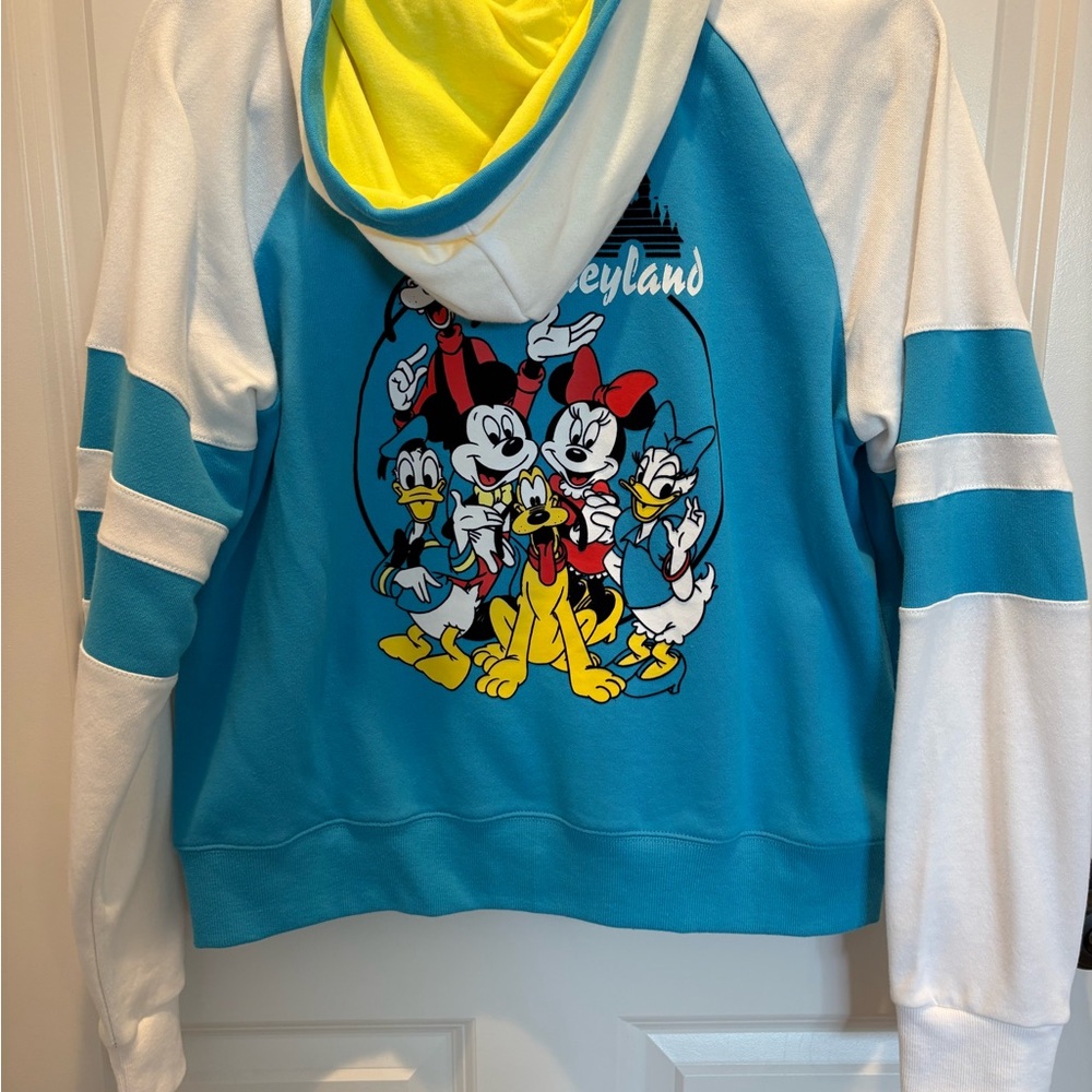 Disneyland Fab 5 Blue and White Zipper Hoodie Sweatshirt, L - Picture 10 of 15